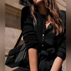 Sezane Gaspard Cardigan - Black